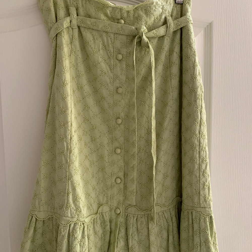 Light Green Crocheted Skirt